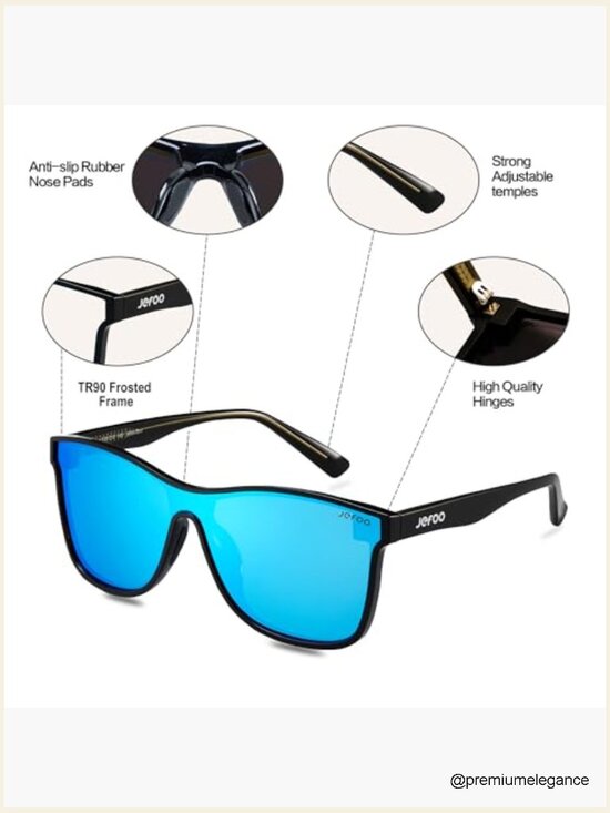 Polarized Sunglasses UV Protection TR90 Sport Wrap Unisex Adjustable main image 7